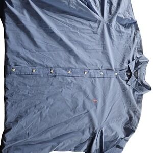 Polo Ralph Lauren Shirt Mens 4XB Blue Button Down Big Pony Oxford Casual